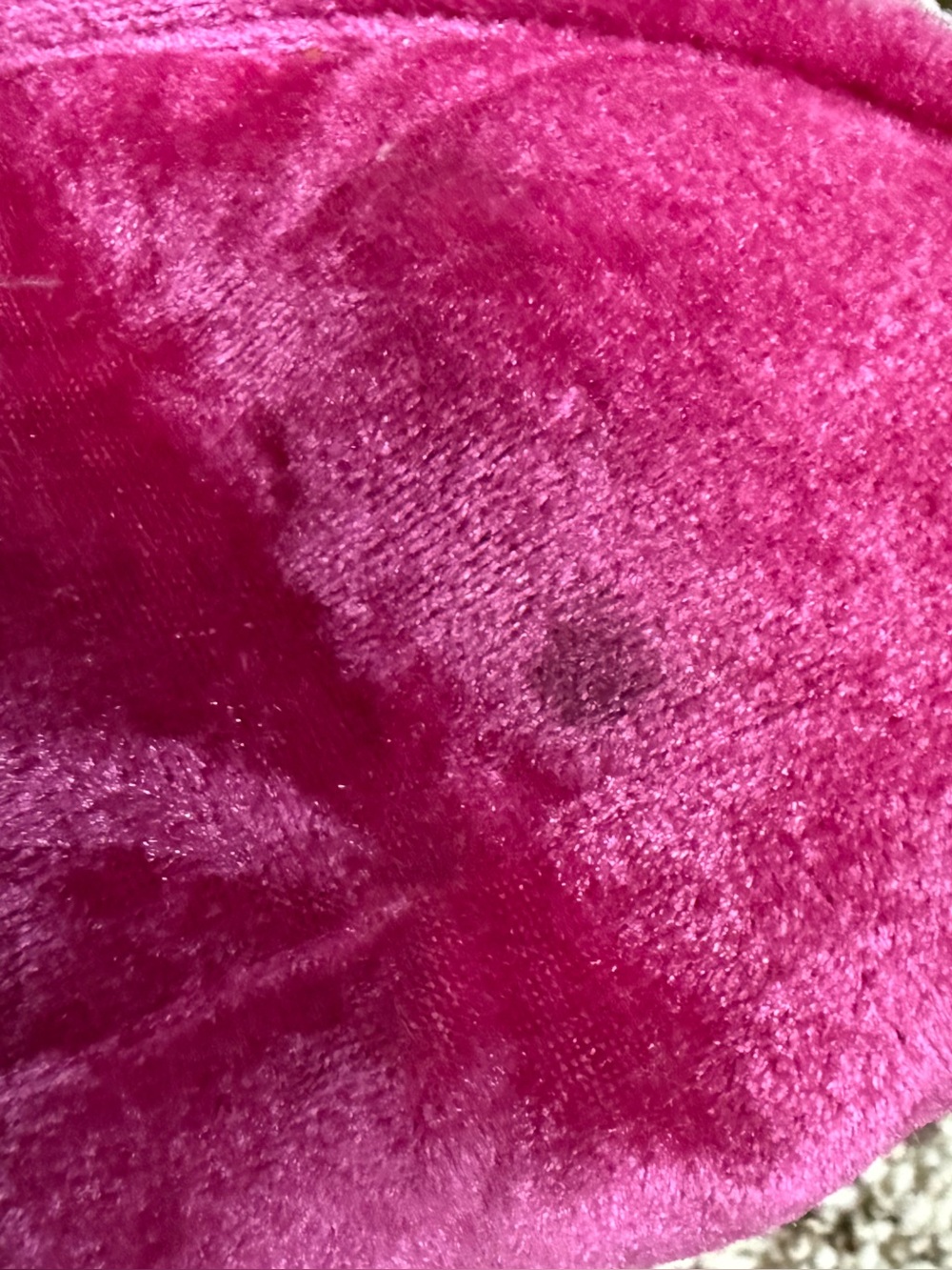 UGG Classic Mini I Velvet boots hot pink short pull on boots Sz 3 - Picture 10 of 10